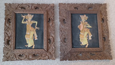Pair beautiful carved for sale  SWANAGE