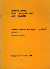 Root harvesters whitsed for sale  RUSHDEN