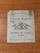 Etiquette rabaud 1945 d'occasion  Montigny-le-Bretonneux