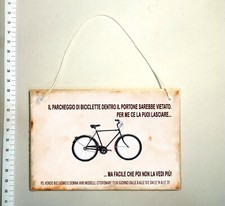 Insegna targa bici usato  Italia