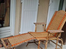 Chaise longue vintage d'occasion  Le Mesnil-Saint-Denis