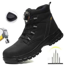 Usado, Botas de segurança masculinas impermeáveis botas de trabalho indestrutíveis anti-esmagamento resistentes a facadas comprar usado  Enviando para Brazil