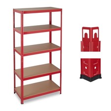 Używany, Regał magazynowy metalowy garażowy wciskany do piwnicy z 5 półkami 180 cm na sprzedaż  Wysyłka do Poland