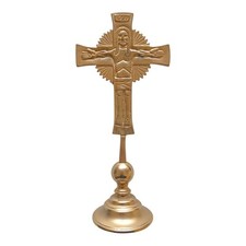 Crocifisso ottone lucido usato  Roma