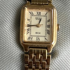 Vintage Seiko (SX) Relógio de Quartzo Feminino Tom Dourado Bandv401-5121 Com Nova Bateria, usado comprar usado  Enviando para Brazil
