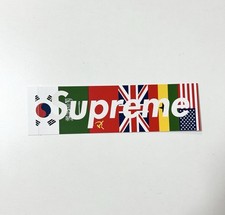 Adesivo logotipo caixa bandeiras internacionais Supreme 2013 comprar usado  Enviando para Brazil