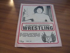 Vintage wrestling programme for sale  NORWICH
