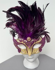 Venetian mask purple for sale  BEAWORTHY