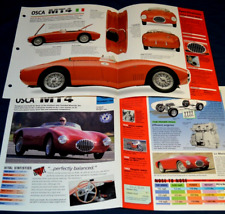 1954 Osca MT4 especificações informações pôster original folheto impressão vintage 54 tipo Maserati comprar usado  Enviando para Brazil