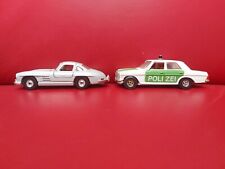 Partia 2 Corgi Mercedes 300 SL + Mercedes 240 D Police niemiecka edycja 1:36 unbo na sprzedaż  PL