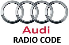 Audi code radio d'occasion  Expédié en France