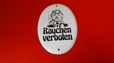 Emailschild rauchen verboten gebraucht kaufen  Herrieden