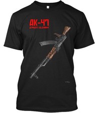 Camiseta AK 47 automática Kalashnikov feita nos EUA tamanho P a 5XL comprar usado  Enviando para Brazil