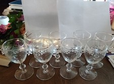 5 crystal wine glasses for sale  Dante