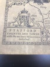 Staffordshire 1610 map for sale  BRIERLEY HILL