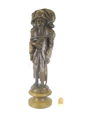Statua legno intagliato usato  Torino