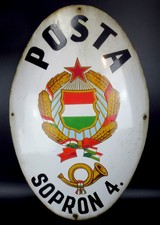 Magyar posta blechschild gebraucht kaufen  Olfen