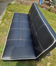 Faux leather sofa for sale  WISBECH