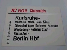Zuglaufschild 506 stolzenfeld gebraucht kaufen  Jockgrim