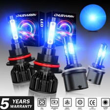 Para 2003-2005 Chevrolet Cavalier Combo faróis LED + Lâmpadas de neblina Kit Azul comprar usado  Enviando para Brazil