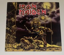 Signed iron maiden for sale  LIVERPOOL
