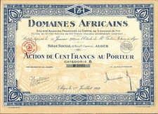 Domaines africains 1929 d'occasion  France