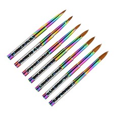 Escova de unhas redonda acrílica Kolinsky com tampa cabo de cristal arco-íris sable 2#-14#, usado comprar usado Escova de unhas redonda acrílica Kolinsky com tampa cabo de cristal arco-íris sable 2#-14#, usado comprar usado  Enviando para Brazil