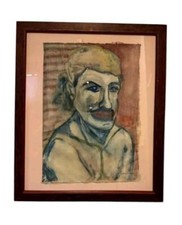 Vintage watercolor portrait for sale  Brooklyn