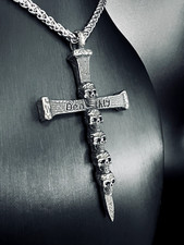Totenkopf kreuz nagel gebraucht kaufen  Traunreut