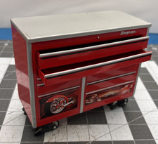 Mini caja de herramientas enrollable de metal a presión picadora calcomanía 2 cajones escritorio coleccionable segunda mano  Embacar hacia Mexico