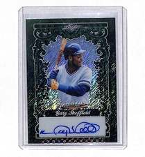 Usado, 2025 Leaf Signature Series Gary Sheffield 1/1 autógrafo cartão Brewers HOF comprar usado  Enviando para Brazil