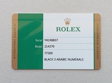 Rolex guarantee warranty usato  Corropoli