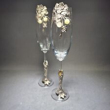 Pair champagne flutes d'occasion  Expédié en Belgium