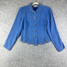 Novo Frontier Western Top Feminino S Crop Studded Botão Rodeio Vaqueira Vieira EUA* comprar usado  Enviando para Brazil