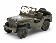 1941 Jeep Willys modelo de carro militar americano brinquedo fundido escala 1:34-1:39 Welly comprar usado  Enviando para Brazil