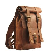 Mochila masculina de couro vintage bolsa de ombro bolsa carteiro mochila bolsa estilingue, usado comprar usado  Enviando para Brazil
