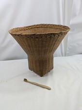 Vintage woven wicker for sale  HEREFORD