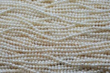 Contas soltas de pérola cultivada em água doce Akoya branca 4-5 mm 15"", usado comprar usado  Enviando para Brazil