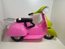 Nossa geração rosa verde oliva ciclomotor scooter bicicleta 18" brinquedo boneca passeio em grande estilo, usado comprar usado  Enviando para Brazil