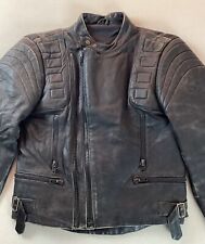 Vintage leather biker for sale  ROYSTON