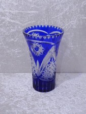 Design Vetro Sovrapposizione Vaso Vintage Schliffdekor Handgefertigt Blu Chiaro comprar usado Design Vetro Sovrapposizione Vaso Vintage Schliffdekor Handgefertigt Blu Chiaro comprar usado  Enviando para Brazil