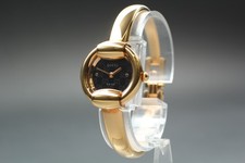 [Quase em perfeito estado] Vintage Gucci 1400L Relógio Feminino Quartzo Dourado Mostrador Preto Do Japão comprar usado  Enviando para Brazil