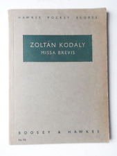 Zoltan kodaly missa for sale  WOLVERHAMPTON