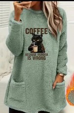 Fluffy plain sweater for sale  BASINGSTOKE