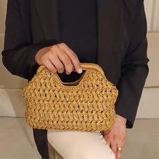 Straw clutch bag for sale  USA