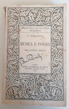 Musica poesia nell usato  Italia