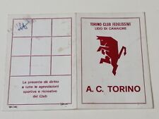Tessera ultras torino usato  Foligno