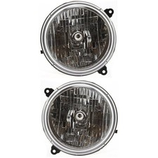 Faróis laterais de motorista e passageiro para Jeep Liberty 2003-2004 halogênio com lâmpadas comprar usado  Enviando para Brazil