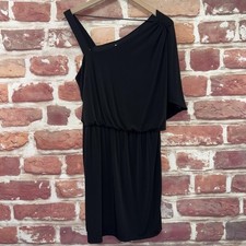 Vestido Shelli Segal Feminino L Preto Simples Uma Alça Manga Drapeada Casual Noite comprar usado Vestido Shelli Segal Feminino L Preto Simples Uma Alça Manga Drapeada Casual Noite comprar usado  Enviando para Brazil