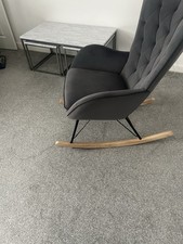 Upholstered velvet rocking for sale  BRADFORD